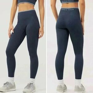 Outdoor Voices Seamless Rib 7/8 Legging Women’s Blue XS